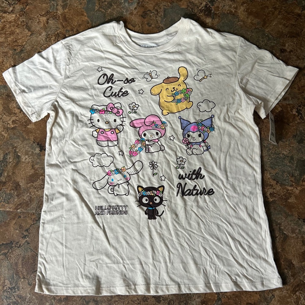 Hello Kitty And Friends By Sanrio T-Shirt Women Size Small 4-6 Short Sleeve Tee